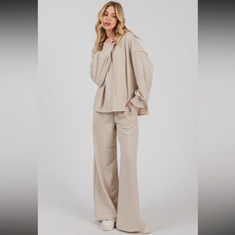 ✨RESTOCKED✨Fabulous Wide Leg pants and Top Set - Picture 4 of 5